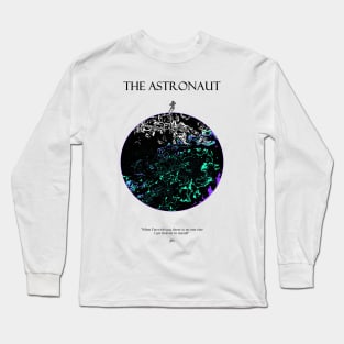 The Astronaut Moon Dark Long Sleeve T-Shirt